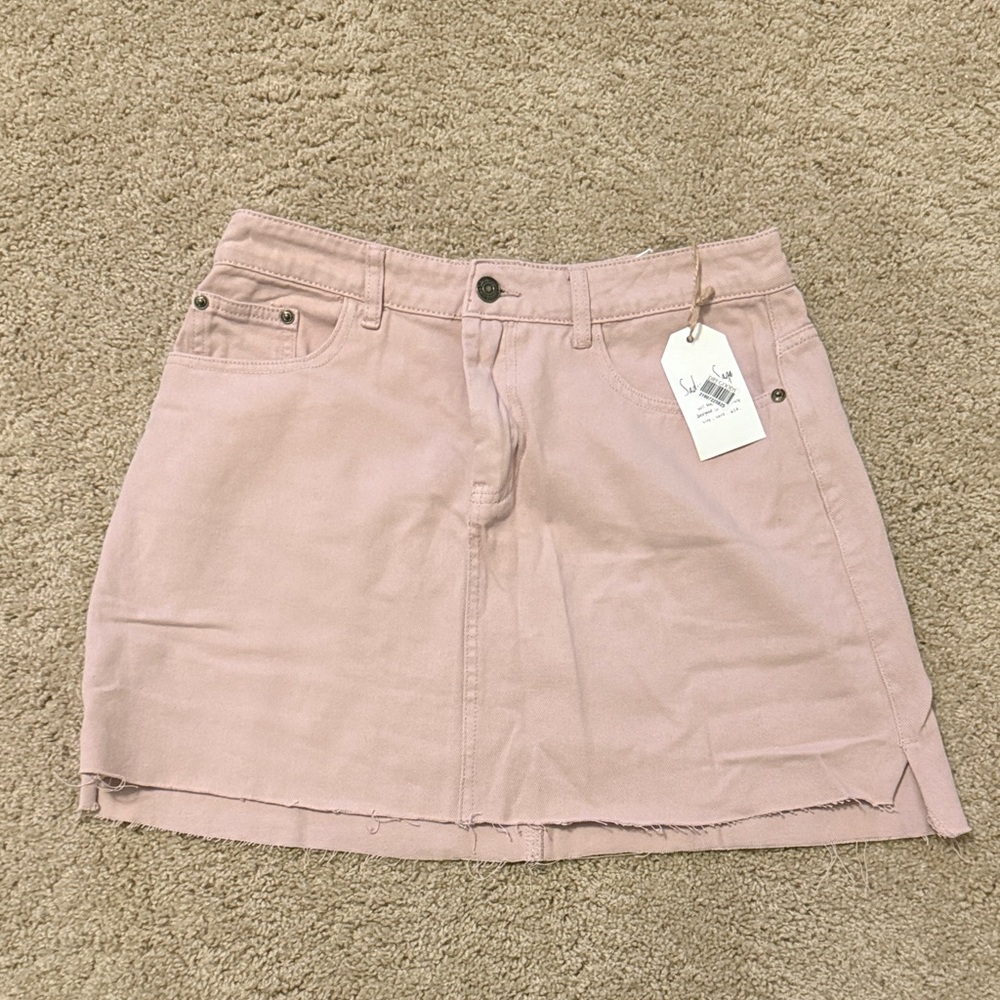 Sadie & Sage Light Pink Mini Skirt